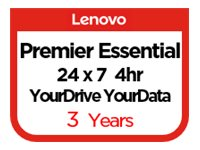 Lenovo Essential Service + YourDrive YourData + Premier Support - Contrat de maintenance prolongé - pièces et main d'oeuvre - 3 années - sur site - 24x7 - temps de réponse : 4 h - pour ThinkSystem SR630 V2 7Z71 5PS7A67541