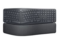 Logitech ERGO K860 - Clavier - sans fil - 2.4 GHz, Bluetooth 5.0 - AZERTY - Français - graphite 920-010104