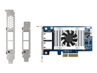 QNAP QXG-10G2T-X710 - Adaptateur réseau - PCIe 3.0 x4 profil bas - 10Gb Ethernet x 2 - pour QNAP QSW-1208-8C, QSW-M2108-2C QXG-10G2T-X710