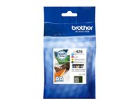 Brother LC426 - Pack de 4 - noir, jaune, cyan, magenta - original - cartouche d'encre - pour Brother MFC-J4340DW, MFC-J4540DW, MFC-J4540DWXL LC426VAL