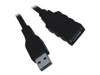 MCL - Rallonge de câble USB - USB type A (M) pour USB type A (F) - USB 3.0 - 1.8 m - noir MC923AMF-2M/N