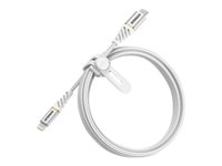 OtterBox Premium - Câble Lightning - Lightning mâle pour 24 pin USB-C mâle - 1 m - ciel nuageux blanc - USB Power Delivery (60W) 78-52651