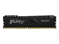 Kingston FURY Beast - DDR4 - kit - 128 Go: 4 x 32 Go - DIMM 288 broches - 3200 MHz / PC4-25600 - CL16 - 1.35 V - mémoire sans tampon - non ECC - noir KF432C16BBK4/128