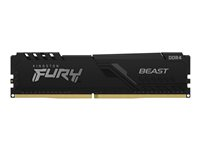 Kingston FURY Beast - DDR4 - kit - 16 Go: 2 x 8 Go - DIMM 288 broches - 3200 MHz / PC4-25600 - CL16 - 1.35 V - mémoire sans tampon - non ECC - noir KF432C16BBK2/16