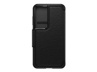 OtterBox Strada Series - Étui à rabat pour téléphone portable - cuir, caoutchouc synthétique - noir ombré - pour Samsung Galaxy S23 77-91183