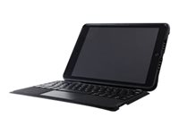 OtterBox Unlimited Series - Clavier et étui - avec trackpad - Bluetooth - Allemand - cristal noir clavier, cristal noir étui - pour Apple 10.2-inch iPad (7ème génération, 8ème génération, 9ème génération) 77-82344