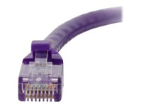 C2G Cat5e Booted Unshielded (UTP) Network Patch Cable - Cordon de raccordement - RJ-45 (M) pour RJ-45 (M) - 1 m - UTP - CAT 5e - moulé, sans crochet, bloqué - violet 83659