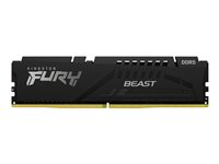 Kingston FURY Beast - DDR5 - kit - 32 Go: 2 x 16 Go - DIMM 288 broches - 5600 MHz / PC5-44800 - CL40 - 1.25 V - mémoire sans tampon - on-die ECC - noir KF556C40BBK2-32