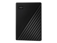 WD My Passport WDBYVG0020BBK - Disque dur - chiffré - 2 To - externe (portable) - USB 3.2 Gen 1 - AES 256 bits - noir WDBYVG0020BBK-WESN