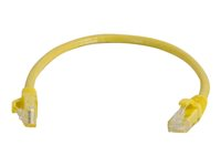 C2G Cat6 Booted Unshielded (UTP) Network Patch Cable - Cordon de raccordement - RJ-45 (M) pour RJ-45 (M) - 2 m - UTP - CAT 6 - moulé, sans crochet, bloqué - jaune 83468