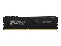 Kingston FURY Beast - DDR4 - module - 8 Go - DIMM 288 broches - 2666 MHz / PC4-21300 - CL16 - 1.2 V - mémoire sans tampon - non ECC - noir KF426C16BB/8