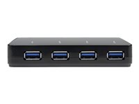 StarTech.com Hub USB 3.0 à 4 ports plus port dédié à la charge - Concentrateur USB avec station de charge rapide - 1x 2,4 A - Commutateur de partage des périphériques USB - 4 x SuperSpeed USB 3.0 - de bureau - pour P/N: SDMSDRWU3AC, USB312SAT3CB, USB315CB2M, USBLT1MWS, USBLT2MBR, USBLTM1MBK, USBLTM1MWH ST53004U1C