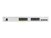 Cisco Catalyst 1000-24FP-4G-L - Commutateur - Géré - 24 x 10/100/1000 (PoE+) + 4 x Gigabit SFP (liaison montante) - Montable sur rack - PoE+ (370 W) C1000-24FP-4G-L