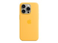 Apple - Coque de protection pour téléphone portable - compatibilité avec MagSafe - silicone - jaune soleil - pour iPhone 15 Pro MWNK3ZM/A