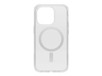 OtterBox Symmetry Series+ - Coque de protection pour téléphone portable - antimicrobien - compatibilité avec MagSafe - polycarbonate, caoutchouc synthétique - clair - pour Apple iPhone 14 Pro 77-89229