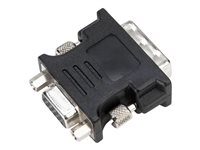 Targus - Adaptateur vidéo - DVI-I mâle pour HD-15 (VGA) femelle - noir - vis moletées - pour Targus Dual Video Station d'accueil, Universal, Universal USB-A Dual Video Docking Station ACX120EUX