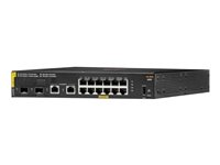 HPE Aruba 6000 12G Class4 PoE 2G/2SFP 139W Switch - Commutateur - Géré - 12 x 10/100/1000 (PoE+) + 2 x Gigabit SFP + 2 x 1000Base-T - Montable sur rack - PoE (139 W) R8N89A#ABB