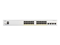 Cisco Catalyst 1200-24FP-4X - Commutateur - C3 - intelligent - 24 x 10/100/1000 (PoE+) + 4 x 10 Gigabit SFP+ - Montable sur rack - PoE+ (375 W) C1200-24FP-4X