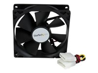 StarTech.com Ventilateur pour PC à Deux Roulements à Billes - Connecteur LP4 - 92mm - 1x LP4 Femelle - 1x LP4 Mâle - Kit de ventilation pour ordinateur - 92 mm FANBOX92