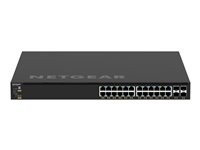 NETGEAR M4350-24G4XF - Commutateur - C3 - Géré - 24 x 10/100/1000 (PoE+) + 4 x SFP+ - flux d'air de l'avant vers l'arrière - Montable sur rack - PoE+ (720 W) GSM4328-100NES