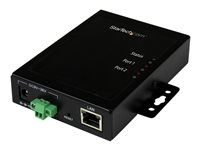 StarTech.com Serveur de périphériques à 2 ports série RS232 vers IP Ethernet - Métallique et montable (NETRS2322P) - Serveur de périphérique - 2 ports - 100Mb LAN, RS-232 - CA 120/230 V / CC 9 - 36 V mural NETRS2322P