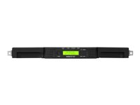 Overland-Tandberg NEOs StorageLoader - Chargeur automatique de bande - 96 To / 240 To - logements : 8 - LTO Ultrium (12 To / 30 To) - Ultrium 8 - 8Gb Fibre Channel - rack-montable - 1U - lecteur de codes barres, avec 1 entrée de lettres - avec 3 ans de garantie de bronze OverlandCare OV-NEO1U8F3Y