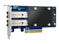 QNAP QXG-10G2SF-X710 - Adaptateur réseau - PCIe 3.0 x8 profil bas - 10 Gigabit SFP+ x 2 - pour P/N: SFP1G-SX-85 QXG-10G2SF-X710