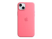 Apple - Coque de protection pour téléphone portable - compatibilité avec MagSafe - silicone - rose - pour iPhone 15 Plus MWNE3ZM/A