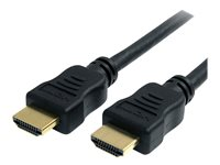 StarTech.com Câble HDMI haute vitesse Ultra HD 4K x 2K avec Ethernet de 3m - Cordon HDMI vers HDMI - Mâle / Mâle - Noir - Plaqués or - Câble HDMI avec Ethernet - HDMI mâle pour HDMI mâle - 3 m - noir HDMM3MHS