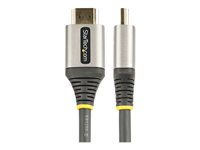 StarTech.com Câble HDMI 2.0 Premium Certifié 1m - Câble Écran HDMI High Speed Ultra HD 4K 60Hz avec Ethernet - HDR10, ARC - Cordon Moniteur Vidéo UHD - Câble HDMI pour PC/TV - M/M (HDMMV1M) - Premium High speed - câble HDMI avec Ethernet - HDMI mâle pour HDMI mâle - 1 m - blindé - gris, noir - passif, support pour 4K60Hz (3840 x 2160) HDMMV1M