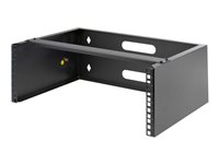 StarTech.com Rack Mural 4U - Support à Fixation Murale 19" - Profondeur 35cm (Low Profile) - Support Mural pour Panneaux de Brasage et Équipement Informatique - Max 20kg (WALLMOUNT4) - Support de montage pour périphérique réseau - montable sur mur - 4U - 19" WALLMOUNT4