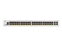 Cisco Catalyst 1300-48P-4G - Commutateur - C3 - Géré - 48 x 10/100/1000 (PoE+) + 4 x Gigabit SFP - Montable sur rack - PoE+ (375 W) C1300-48P-4G
