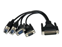 StarTech.com Carte PCI Express série 4 ports - 2x RS232, 2x RS422 / RS485 - Carte contrôleur PCIe serie 4 ports - Double profil - DB9 (M) - Adaptateur série - PCIe - RS-232, RS-422, RS-485 - 4 ports - pour P/N: BNDTB10GI, BNDTB210GSFP, BNDTB310GNDP, BNDTB410GSFP, BNDTB4M2E1, BNDTBUSB3142 PEX4S232485