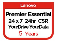 Lenovo Committed Service Essential Service + YourDrive YourData + Premier Support - Contrat de maintenance prolongé - pièces et main d'oeuvre - 5 années - sur site - 24x7 - temps de réponse : 4 h - délai de réparation : 24 heures - pour ThinkSystem SR630 7X02 5PS7A12675