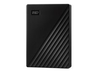 WD My Passport WDBPKJ0040BBK - Disque dur - chiffré - 4 To - externe (portable) - USB 3.2 Gen 1 - AES 256 bits - noir WDBPKJ0040BBK-WESN