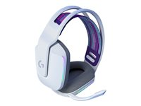 Logitech G G733 LIGHTSPEED Wireless RGB Gaming Headset - Micro-casque - circum-aural - 2,4 GHz - sans fil - blanc 981-000883