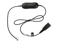 Jabra Smart Cord - Câble pour casque micro - noir - pour Cisco IP Phone 78XX; BIZ 2300; Mitel 74XX; Dialog 42XX, 44XX, 5446; Snom 71X 88001-99