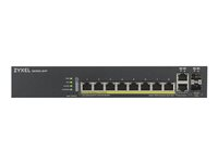 Zyxel GS1920-8HPv2 - Commutateur - intelligent - 8 x 10/100/1000 (PoE+) + 2 x SFP Gigabit combiné - de bureau, fixation murale - PoE+ (130 W) GS1920-8HPV2-EU0101F