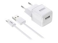 Urban Factory POWEE - Adaptateur secteur - 12 Watt - 2.4 A (USB) - blanc laqué PSC25UF