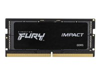 Kingston FURY Impact - DDR5 - module - 16 Go - SO DIMM 262 broches - 4800 MHz / PC5-38400 - CL38 - 1.1 V - mémoire sans tampon - on-die ECC - pour Intel Next Unit of Computing 13 Extreme Kit - NUC13RNGi9 KF548S38IB-16