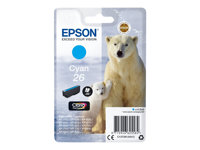 Epson 26 - 4.5 ml - cyan - original - blister - cartouche d'encre - pour Expression Premium XP-510, 520, 600, 605, 610, 615, 620, 625, 700, 710, 720, 800, 810, 820 C13T26124012