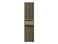 Apple Nike - Boucle pour montre intelligente - 41 mm - 130 - 190 mm - séquoia/orange MTL33ZM/A