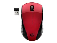 HP 220 - Souris - 3 boutons - sans fil - 2.4 GHz - récepteur sans fil USB - rouge - CTO - pour HP 27; ENVY 13, 17, 32, TE01; Laptop 14, 15, 17; Pavilion 14, 15; Pavilion x360 Laptop 7KX10AA#ABB