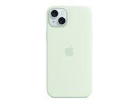 Apple - Coque de protection pour téléphone portable - compatibilité avec MagSafe - silicone - menthe douce - pour iPhone 15 Plus MWNG3ZM/A