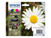 Epson 18XL Multipack - Pack de 4 - XL - noir, jaune, cyan, magenta - original - emballage coque avec alarme radioélectrique - cartouche d'encre - pour Expression Home XP-212, 215, 225, 312, 315, 322, 325, 412, 415, 422, 425 C13T18164022