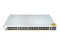Cisco Catalyst 1000-48P-4G-L - Commutateur - Géré - 24 x 10/100/1000 (PoE+) + 24 x 10/100/1000 + 4 x Gigabit SFP (liaison montante) - Montable sur rack - PoE+ (370 W) C1000-48P-4G-L