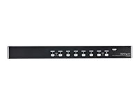 StarTech.com 8 Port 1U Rackmount USB KVM Switch Kit with OSD and Cables - Rack mount KVM - VGA KVM Switch - 8 Port KVM Switch (SV831DUSBUK) - Commutateur KVM - 8 x KVM port(s) - 1 utilisateur local - Montable sur rack - pour P/N: RK12OD2, RK3236BKF, RK4236BKB, RK4242BK30, RKCONS1701, RKCONS17HD, RKQMCAB12V2 SV831DUSBUK