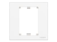 VISION TechConnect 3 1-Gang UK Surround - Plaque - blanc - commande unique TC3 SURR1G