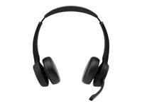 Cisco Headset 722 - Micro-casque - sur-oreille - Bluetooth - sans fil - noir de charbon - avec support de chargement - Cisco Webex Certified HS-WL-722-BUNAS-C