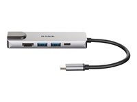 D-Link DUB-M520 - Station d'accueil - USB-C / Thunderbolt 3 - HDMI - 1GbE DUB-M520